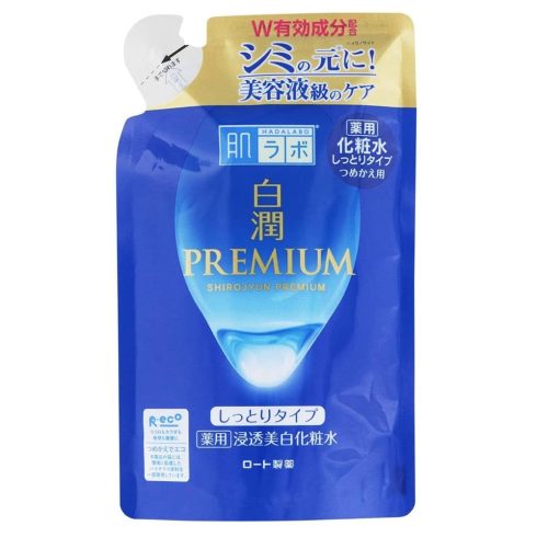 HADA LABO Shirojyun Premium Whitening Hidratáló Arctonik (Rich) 170ml utántöltő